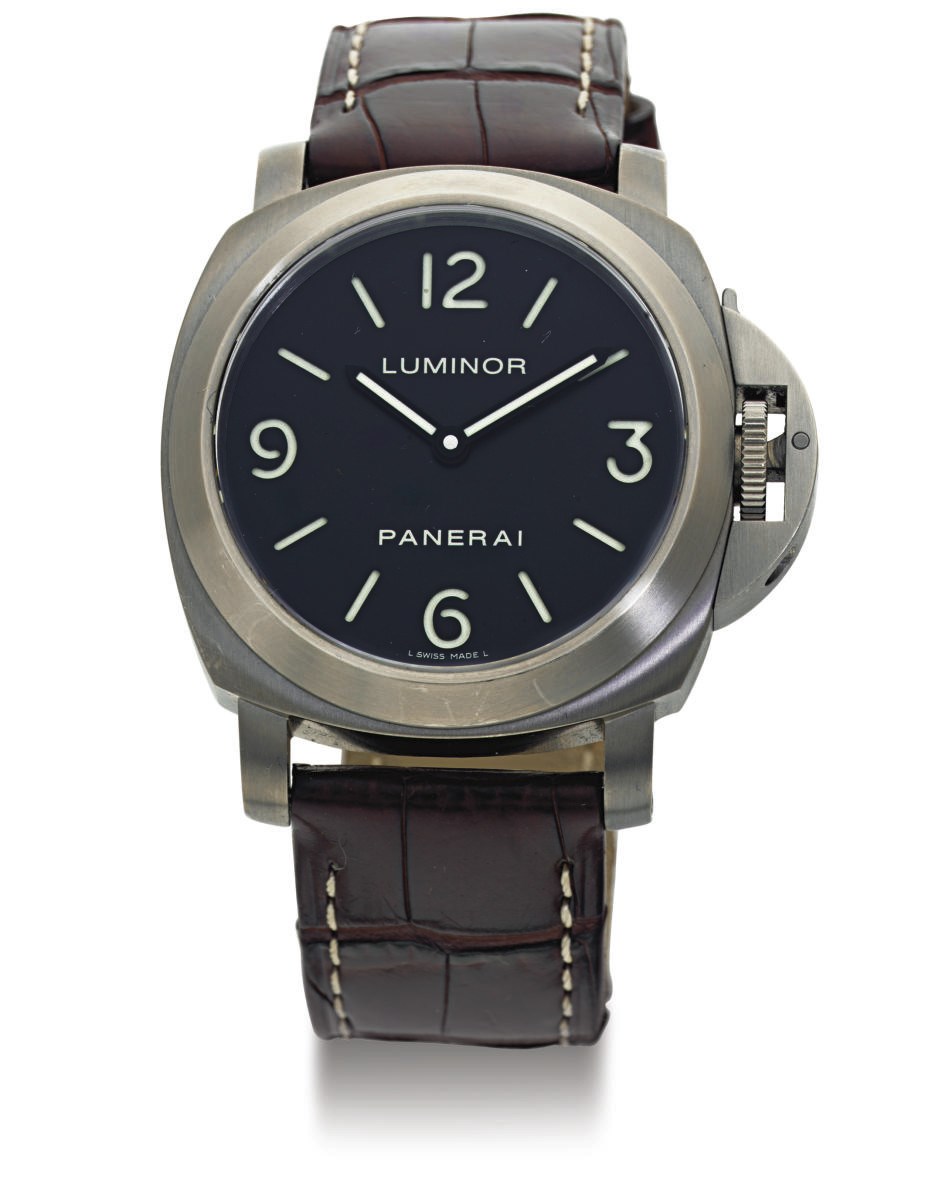 PANERAI. AN OVERSIZED TITANIUM DIVER'S WRISTWATCH