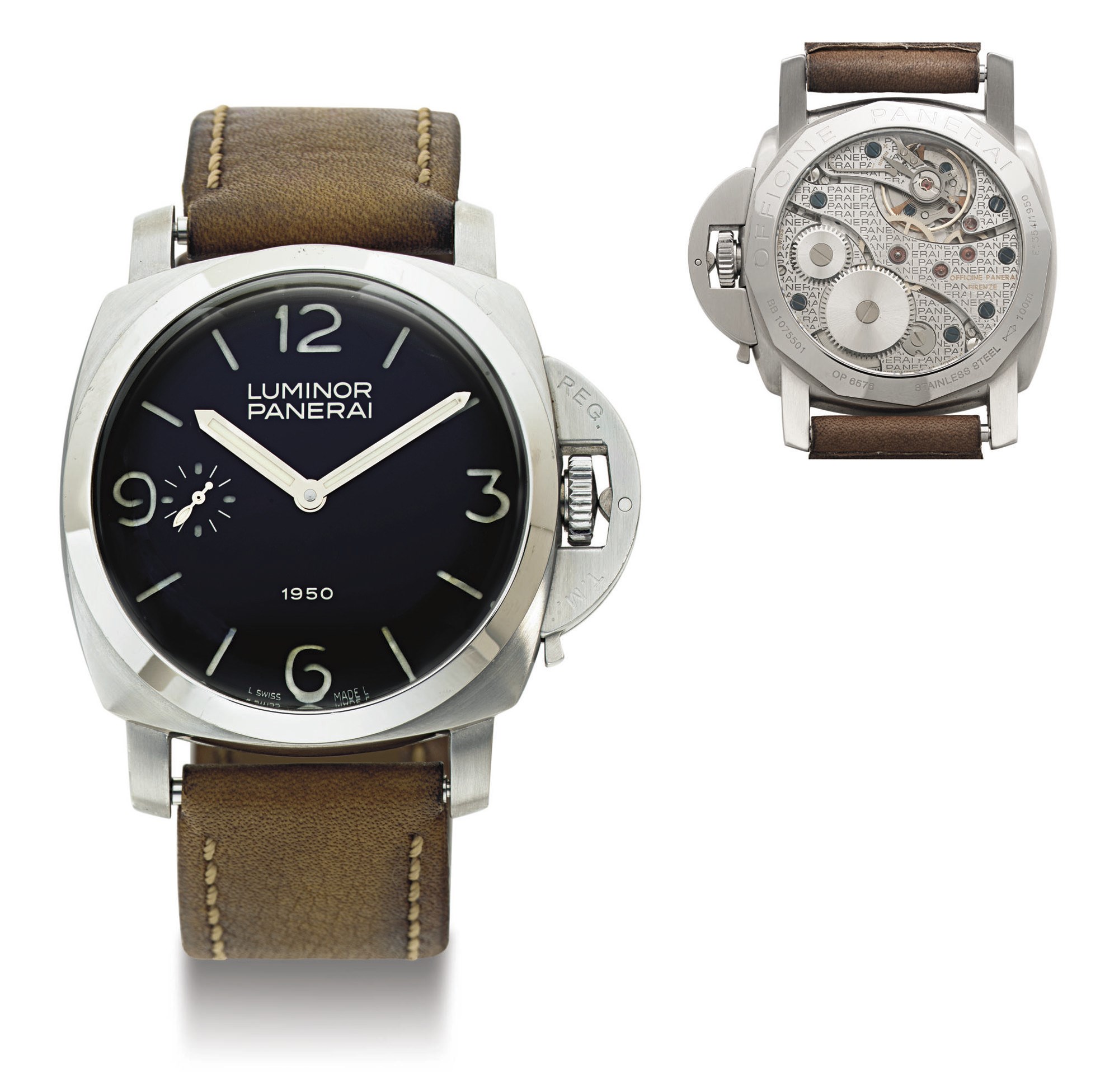 PANERAI. A FINE LIMITED EDITION STAINLESS STEEL DIVER'S WRISTWATCH