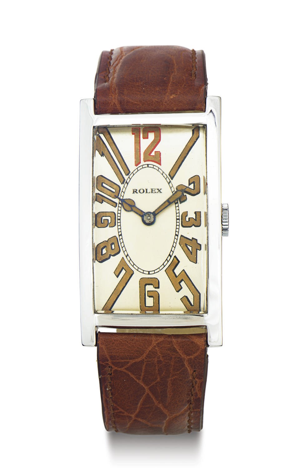 ROLEX.  A STAINLESS STEEL WRISTWATCH