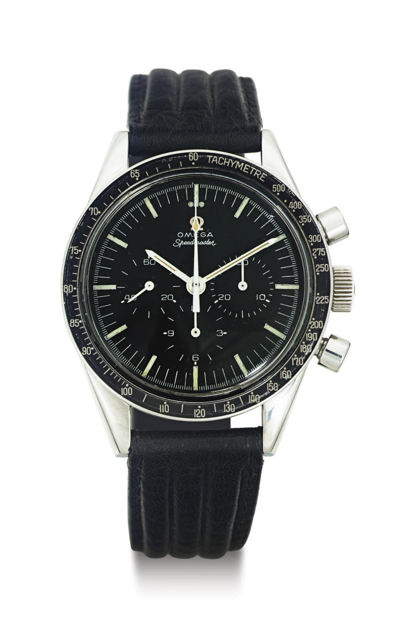 OMEGA.  A STAINLESS STEEL CHRONOGRAPH WRISTWATCH