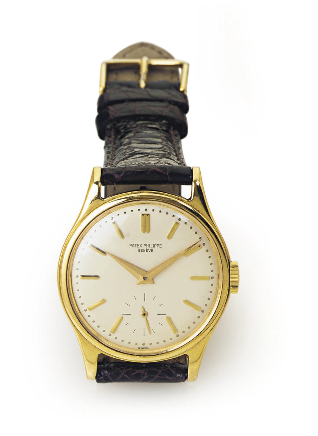 PATEK PHILIPPE. A FINE 18K GOLD WRISTWATCH