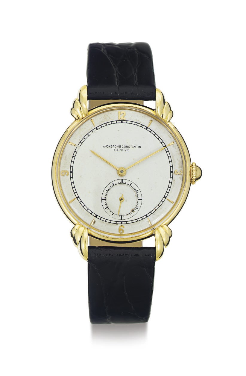 VACHERON CONSTANTIN.  AN 18K GOLD WRISTWATCH WITH UNUSUAL LUGS
