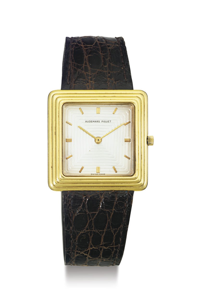 AUDEMARS PIGUET. AN 18K GOLD WRISTWATCH