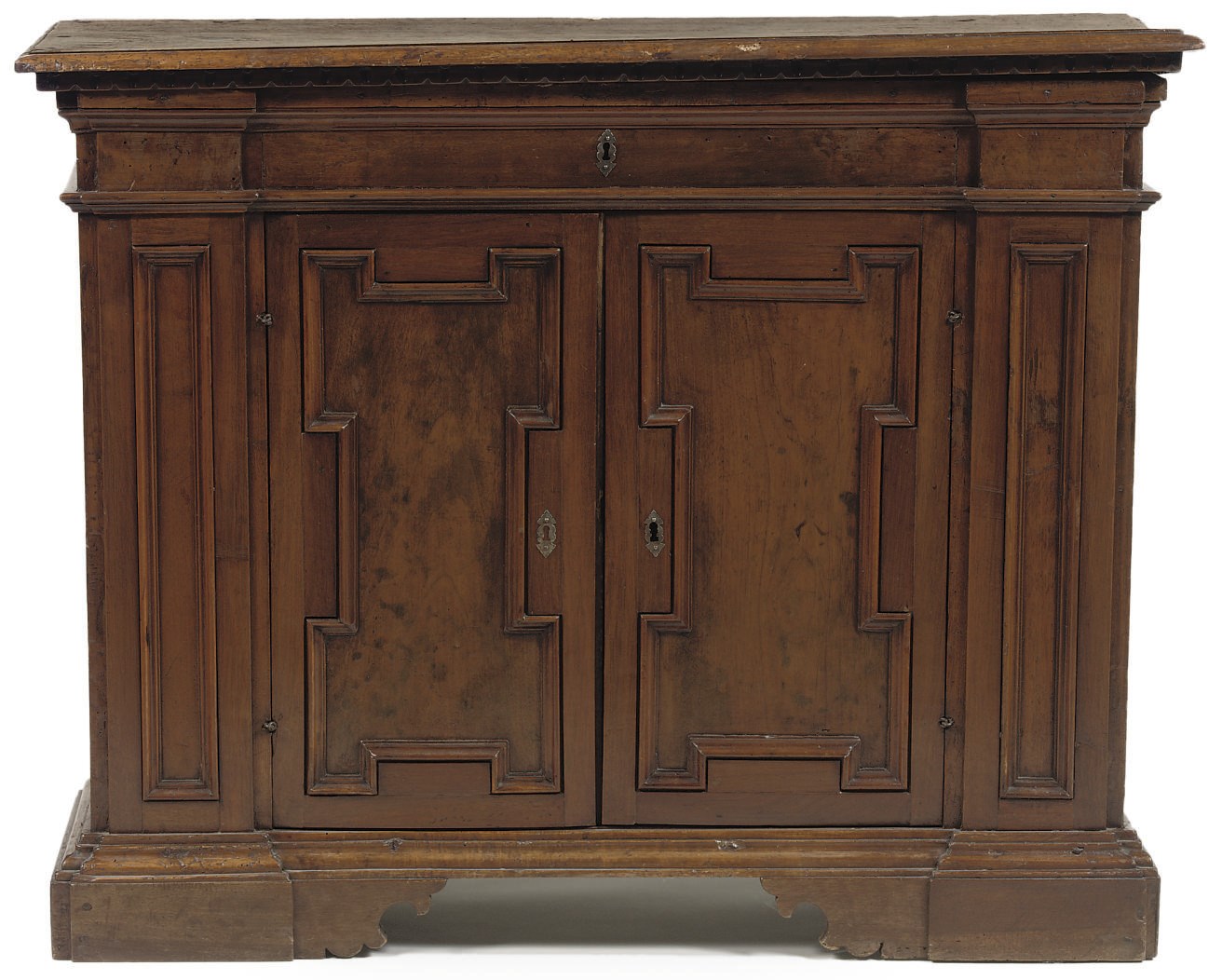 A NORTH ITALIAN WALNUT CREDENZA