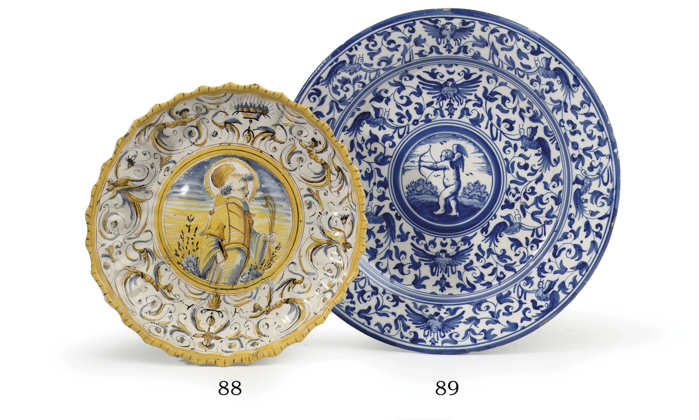 An Urbino maiolica polychrome Crespina