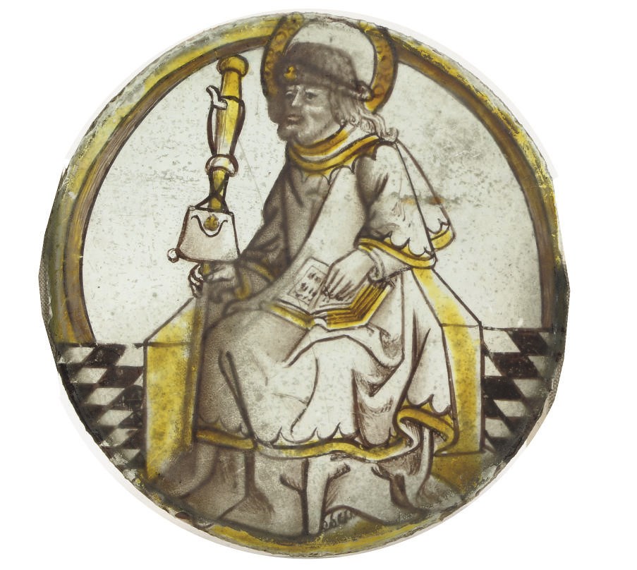 A FLEMISH STAINED GLASS ROUNDEL
