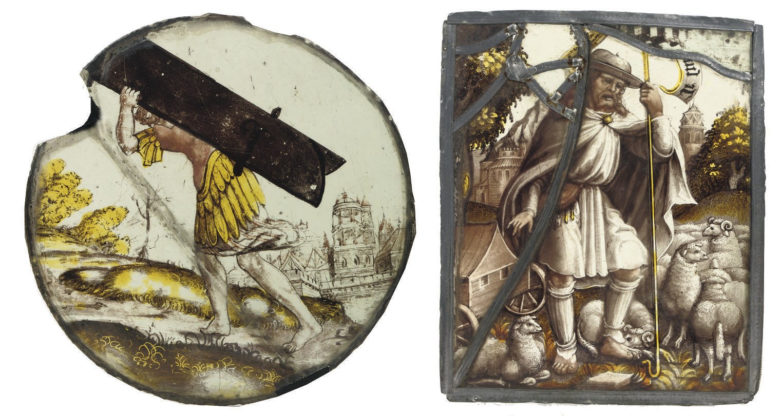 A FLEMISH STAINED GLASS ROUNDEL
