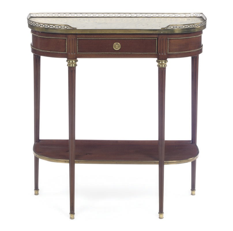 A LOUIS XVI ORMOLU-MOUNTED MAHOGANY CONSOLE DESSERTE