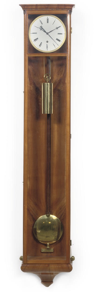 AN AUSTRIAN CHERRYWOOD WALL REGULATOR