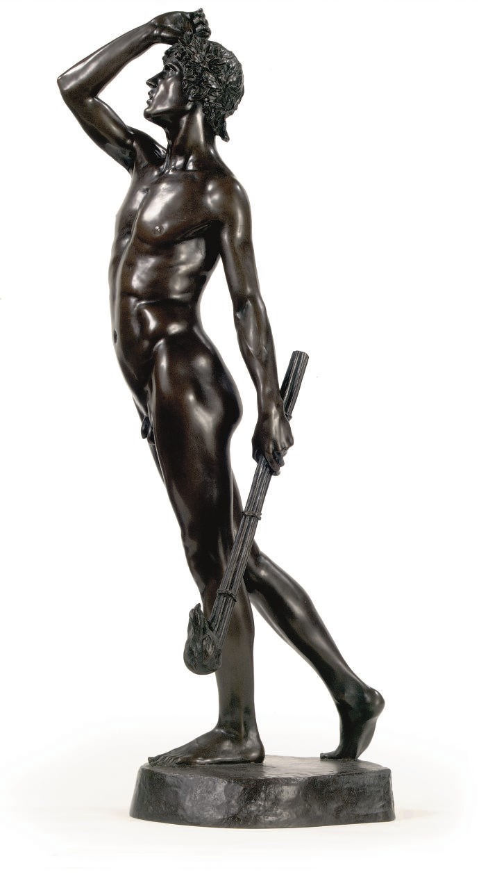 A BRONZE FIGURE OF 'LINOS'