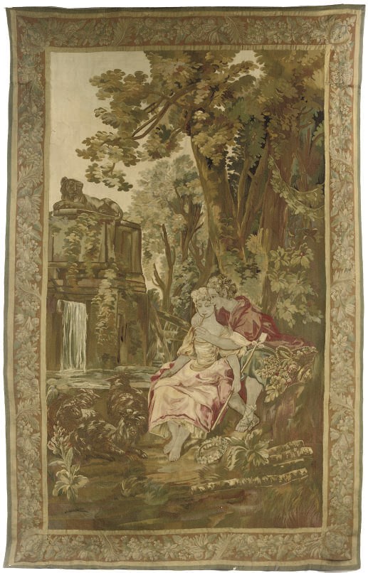A FRENCH PASTORAL TAPESTRY