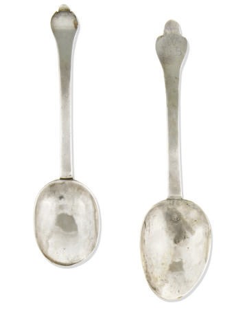 A CHARLES II WESSEX SILVER TREFID SPOON