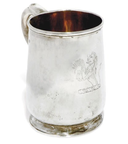 A GEORGE I SILVER MUG