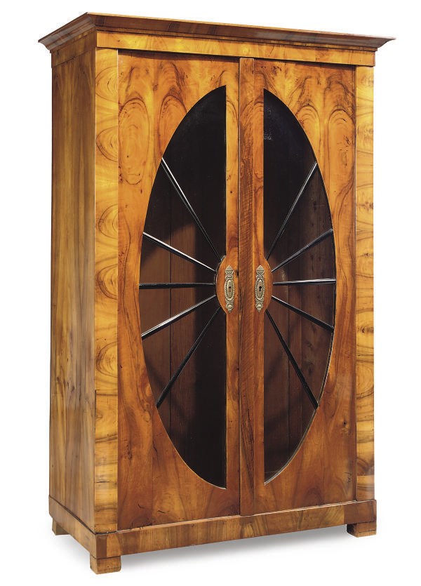A SOUTH GERMAN WALNUT ARMOIRE