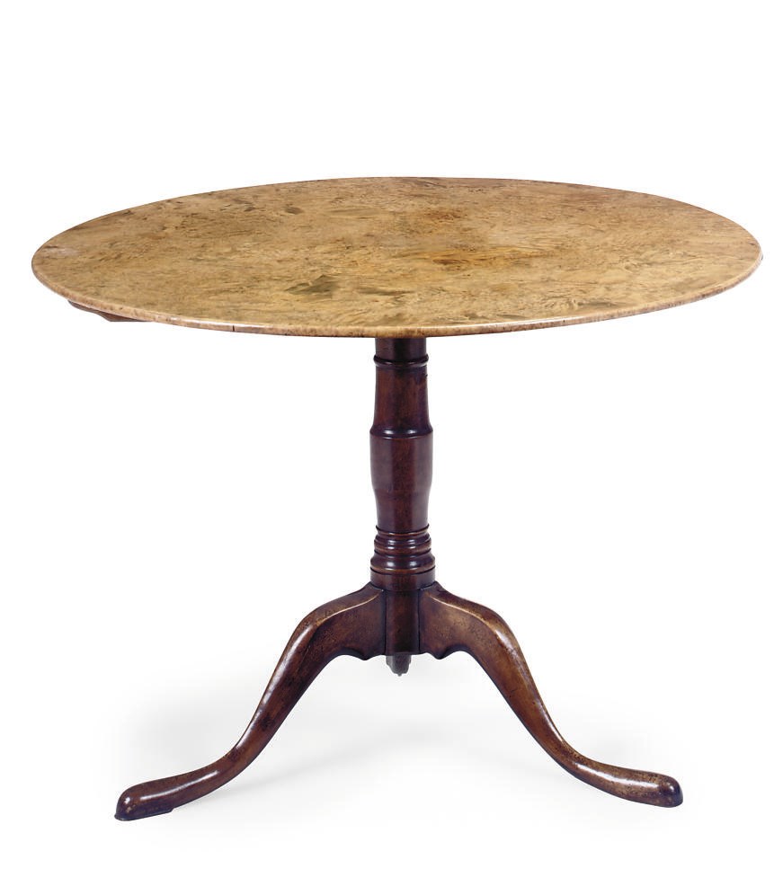 A SWEDISH ALDER ROOT TRIPOD TABLE