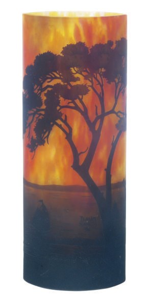A FRENCH CAMEO GLASS VASE,