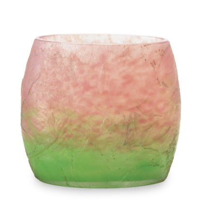 A FRENCH WHEEL-CARVED CAMEO GLASS VASE,