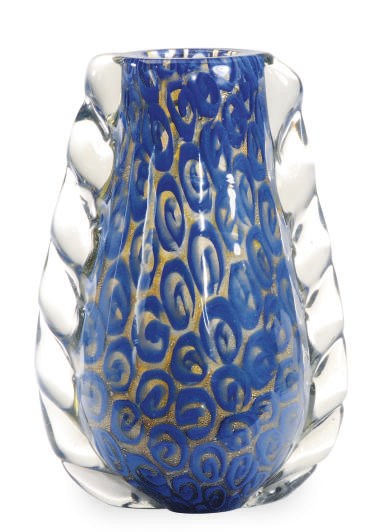AN ITALIAN GLASS VASE,