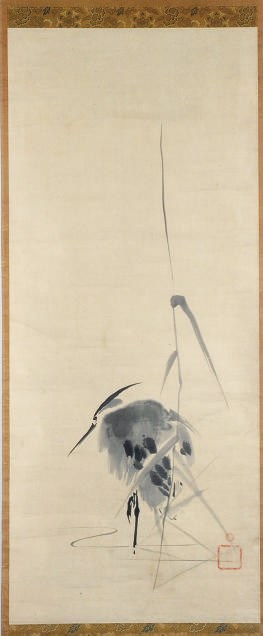 TWO JAPANESE HANGING SCROLL PAINTINGS,**