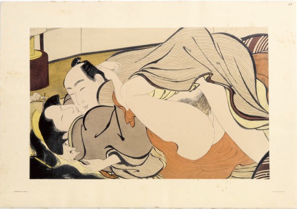 A FRENCH PRINTED ALBUM OF JAPANESE EROTIC PRINTS,