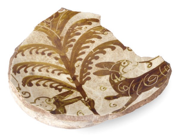 A FATIMID LUSTER POTTERY FRAGMENT,