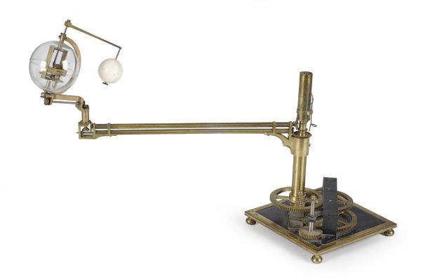 A BRASS AND STEEL ORRERY,