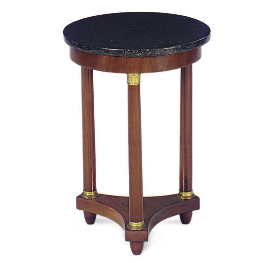 A NORTH EUROPEAN ORMOLU-MOUNTED MAHOGANY SIDE TABLE,