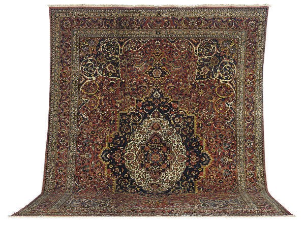 A BAKHTIARI CARPET,