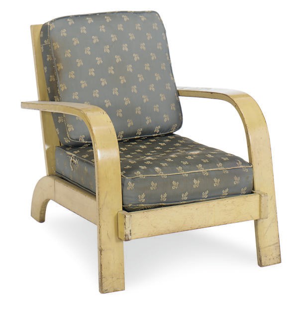 A MAPLE 'MODERN LIVING' LOUNGE CHAIR,