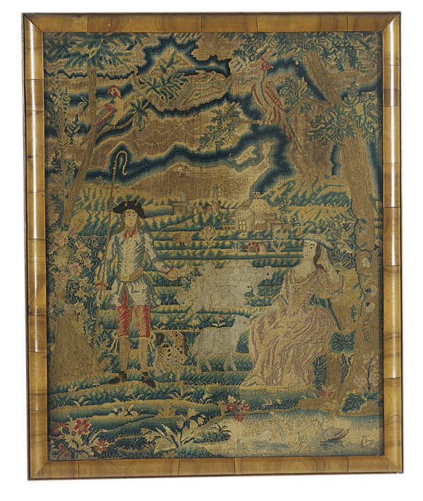A GEORGIAN NEEDLEWORK PICTURE,