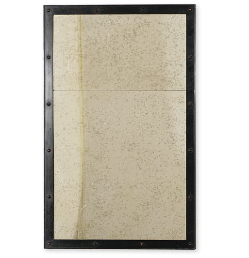 THREE EBONIZED MIRRORS,