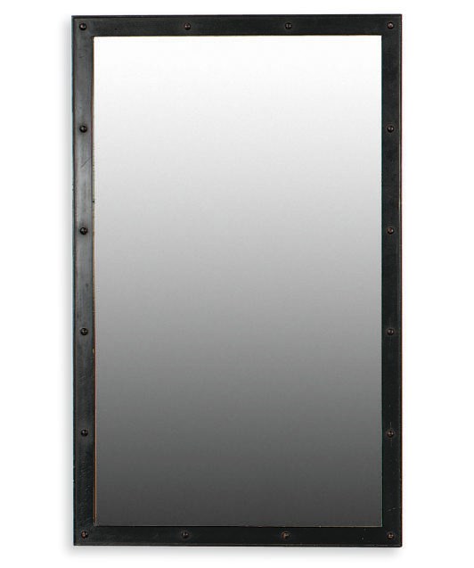 THREE EBONIZED MIRRORS,