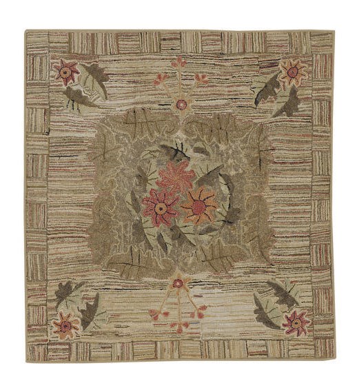 A HOOKED RUG,