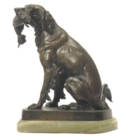 A FRENCH PATINATED BRONZE FIGURAL GROUP,