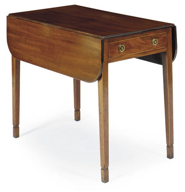 A MAHOGANY PEMBROKE TABLE,
