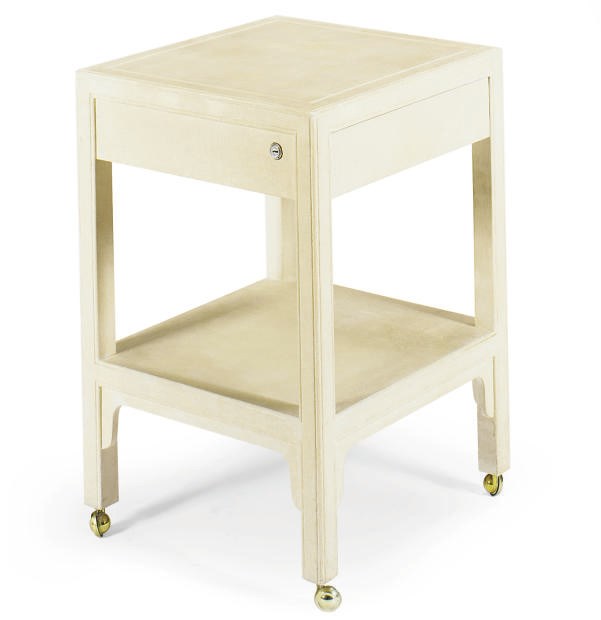 A CLOTH SIDE TABLE,