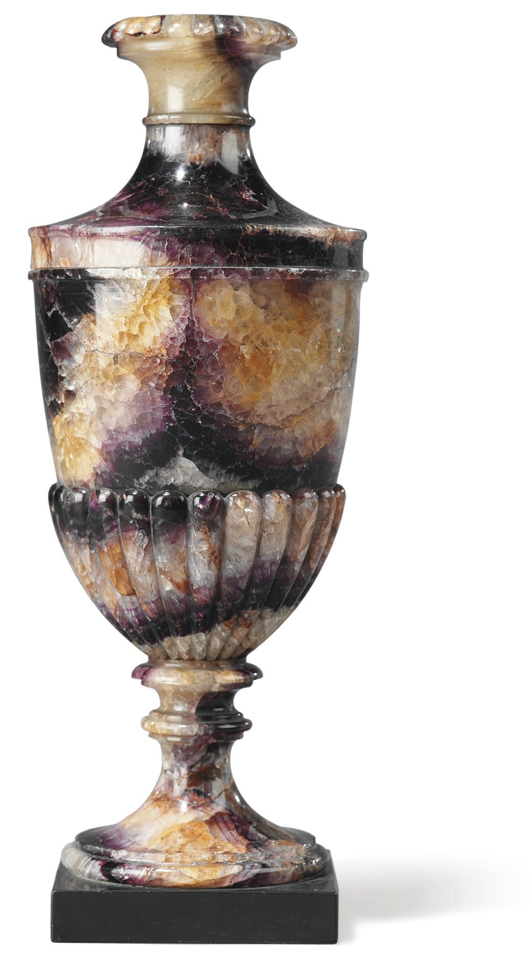 A GEORGE III BLUE JOHN SOLID VASE
