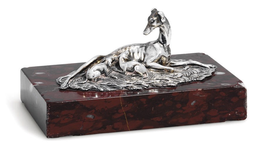 A GEORGE IV SILVER PAPER-WEIGHT
