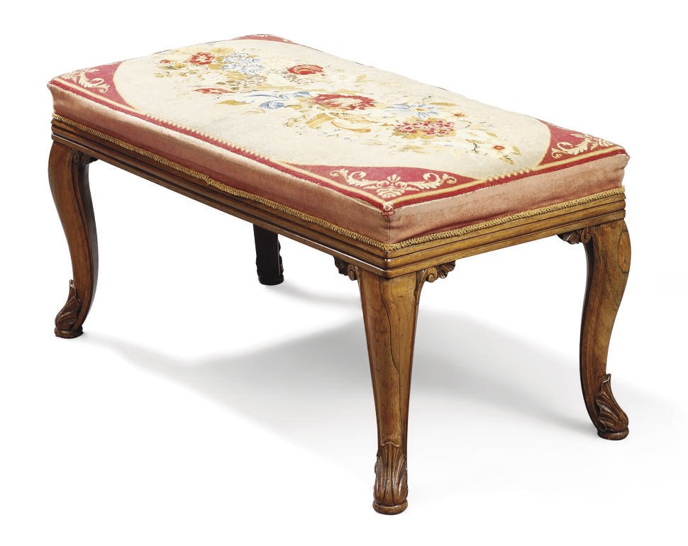 AN GEORGE IV ROSEWOOD MUSIC STOOL