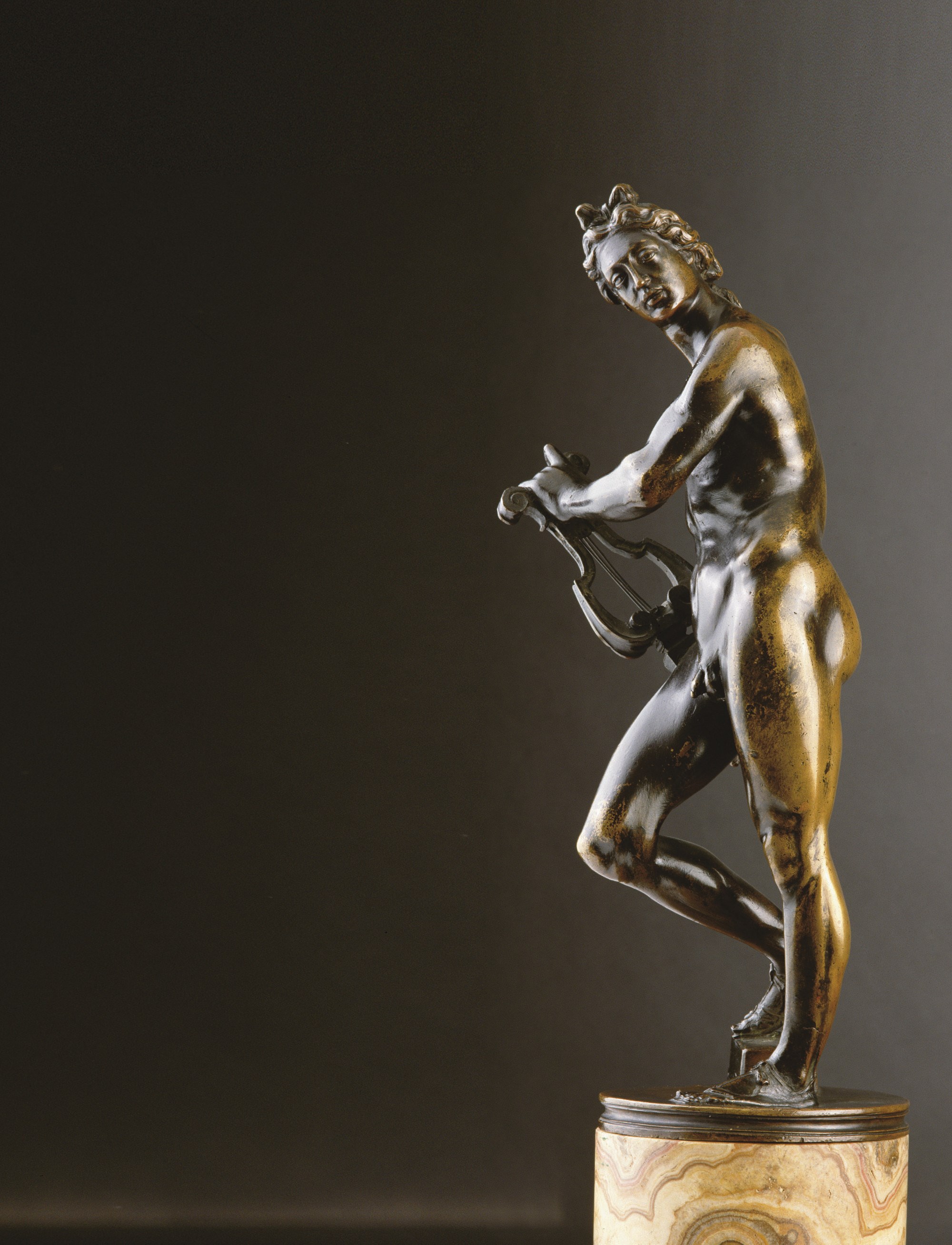 STATUE EN BRONZE REPRESENTANT ORPHEE