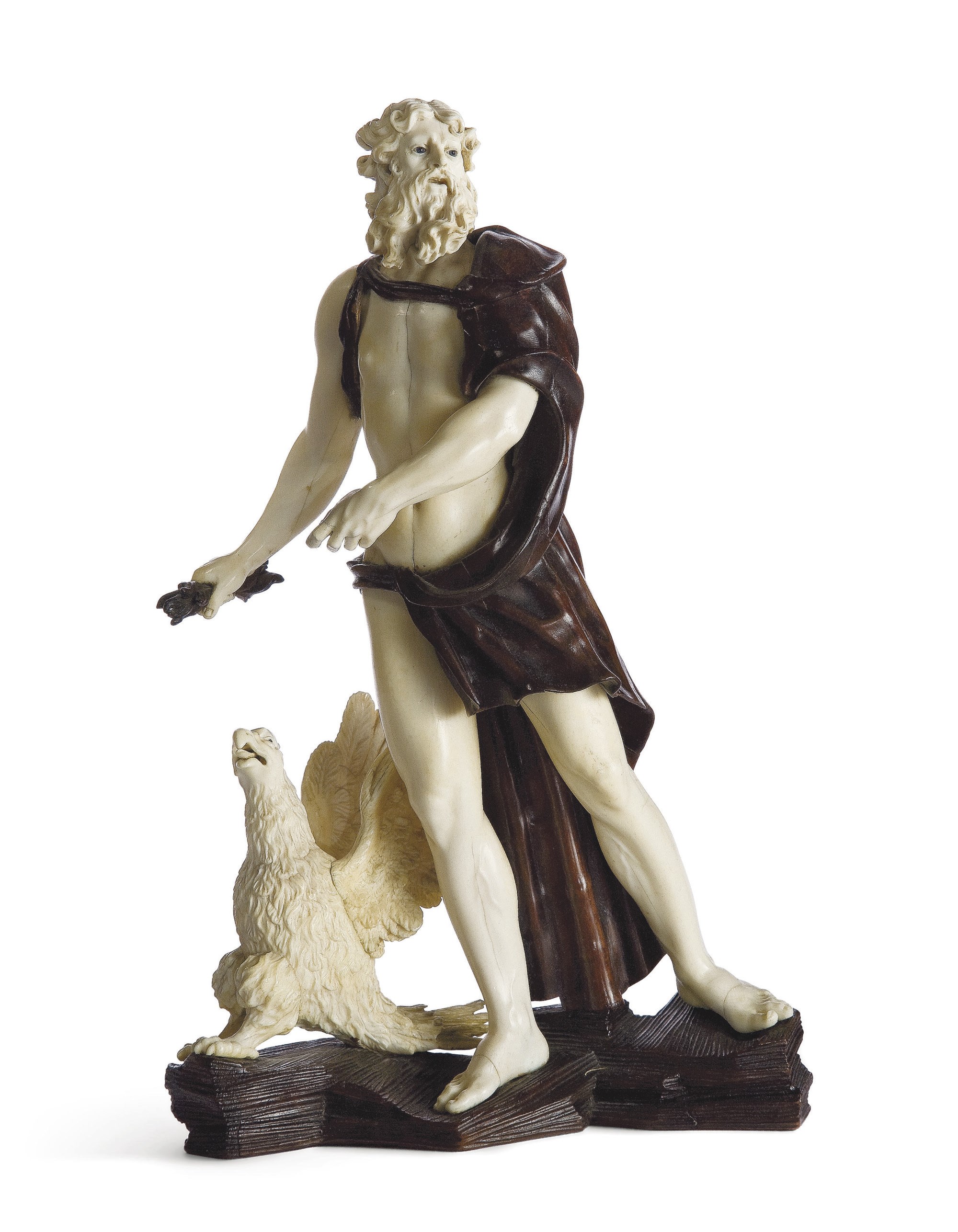 STATUE REPRESENTANT JUPITER ET SON AIGLE