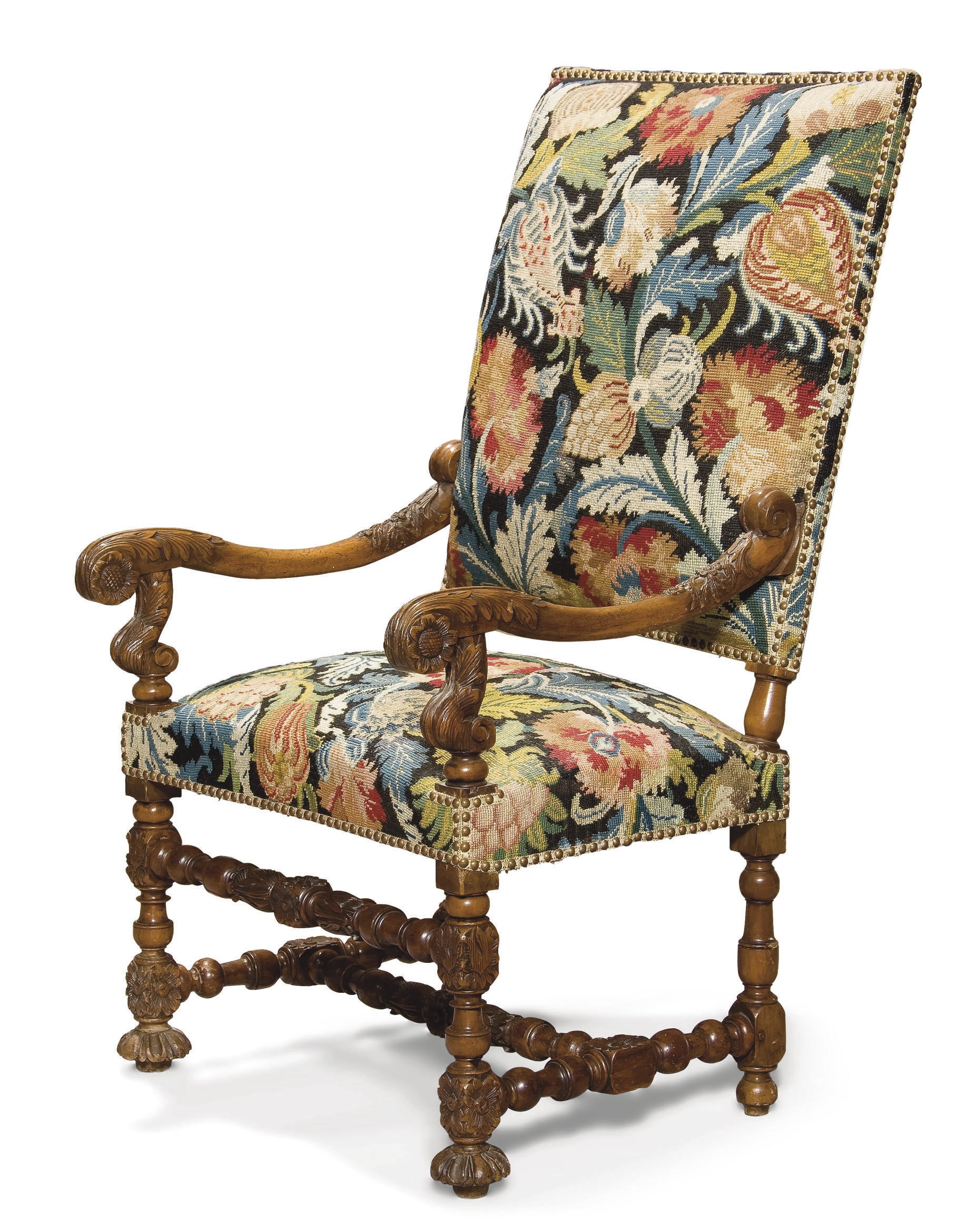 PAIRE DE FAUTEUILS D'EPOQUE LOUIS XIII