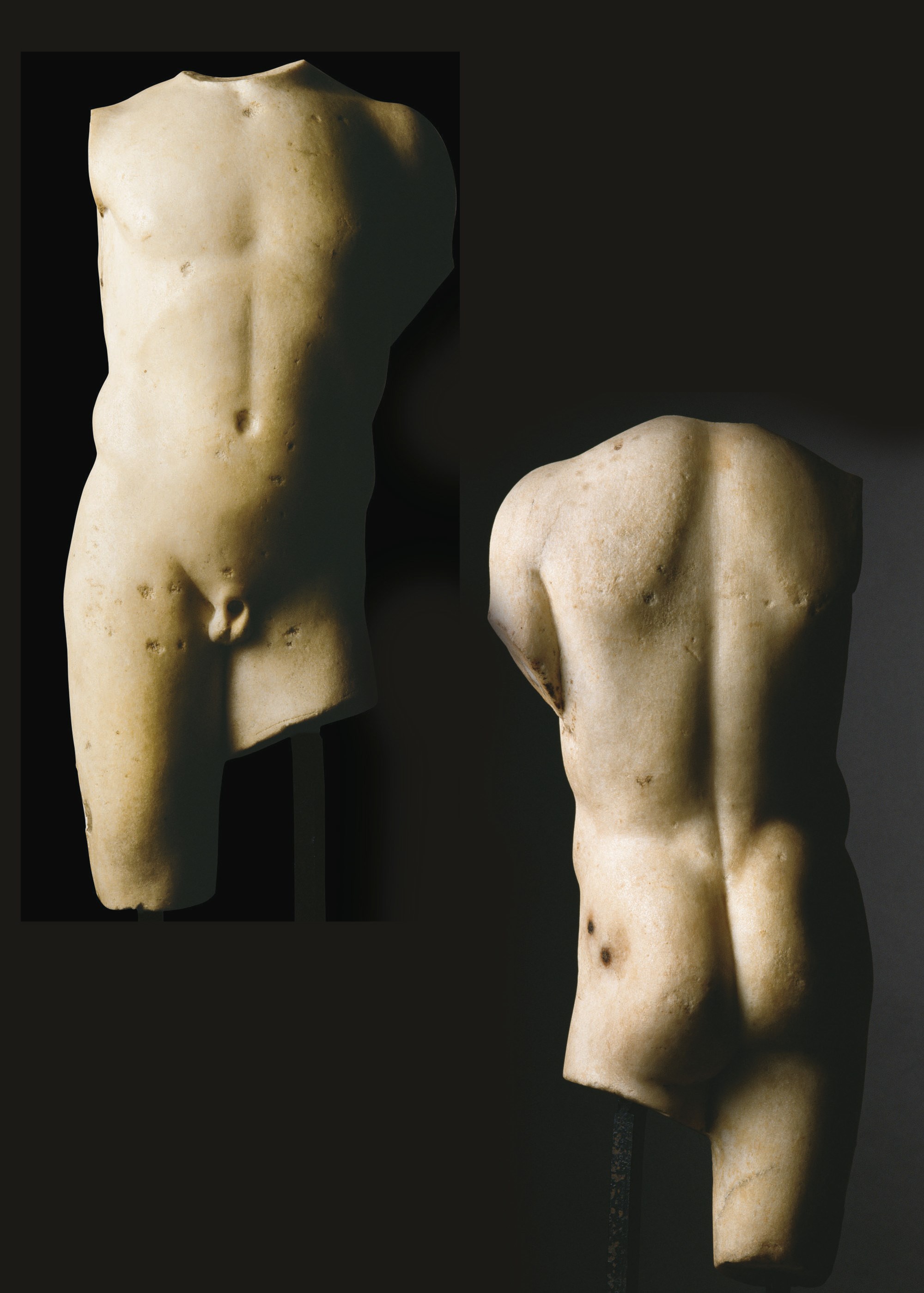TORSE D'ATHLETE EN MARBRE