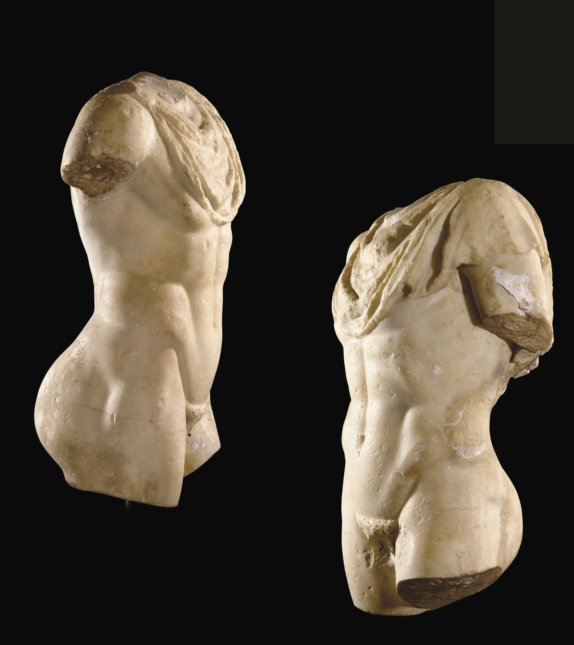 TORSE DE MERCURE EN MARBRE