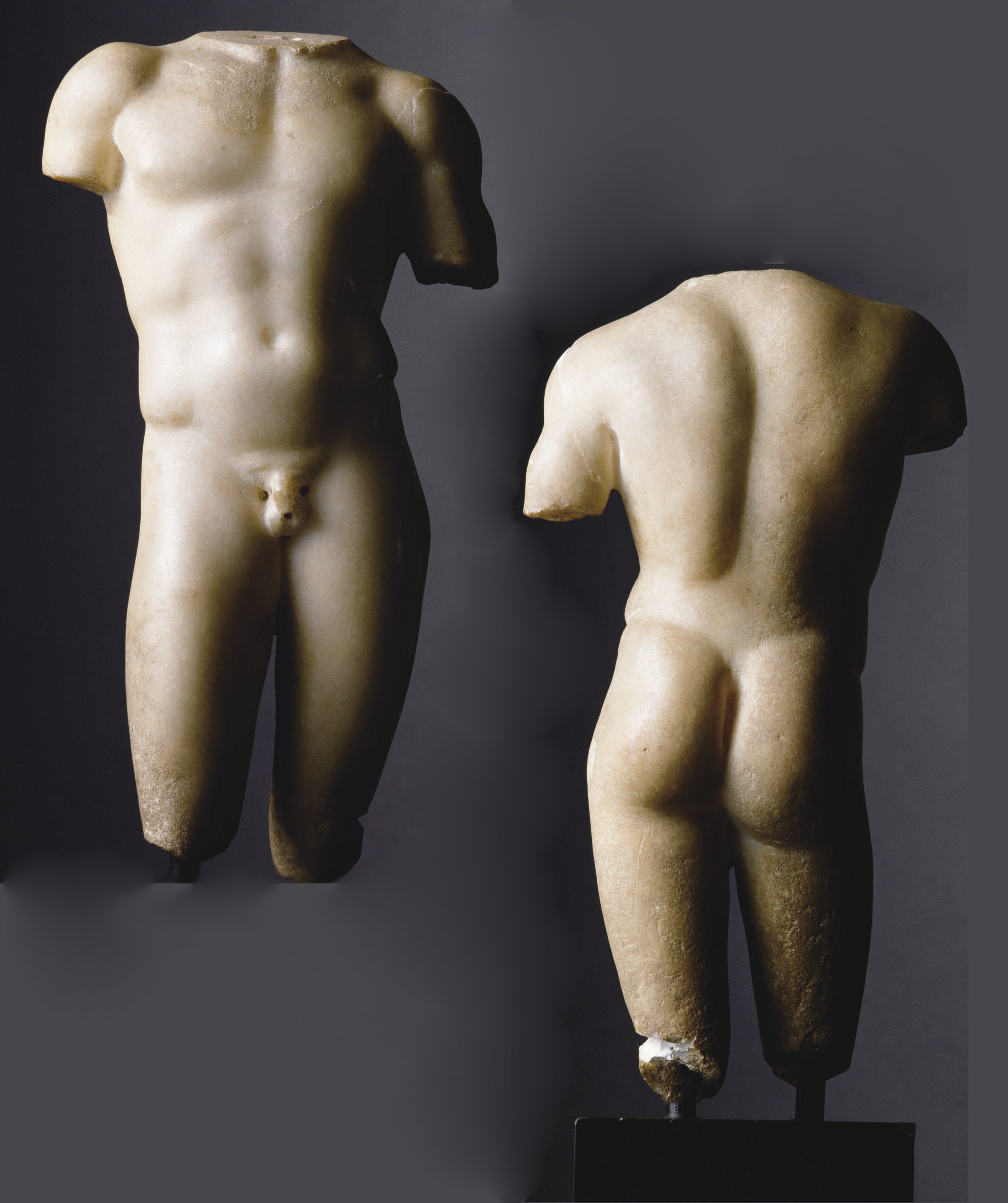 TORSE D'ATHLETE EN MARBRE
