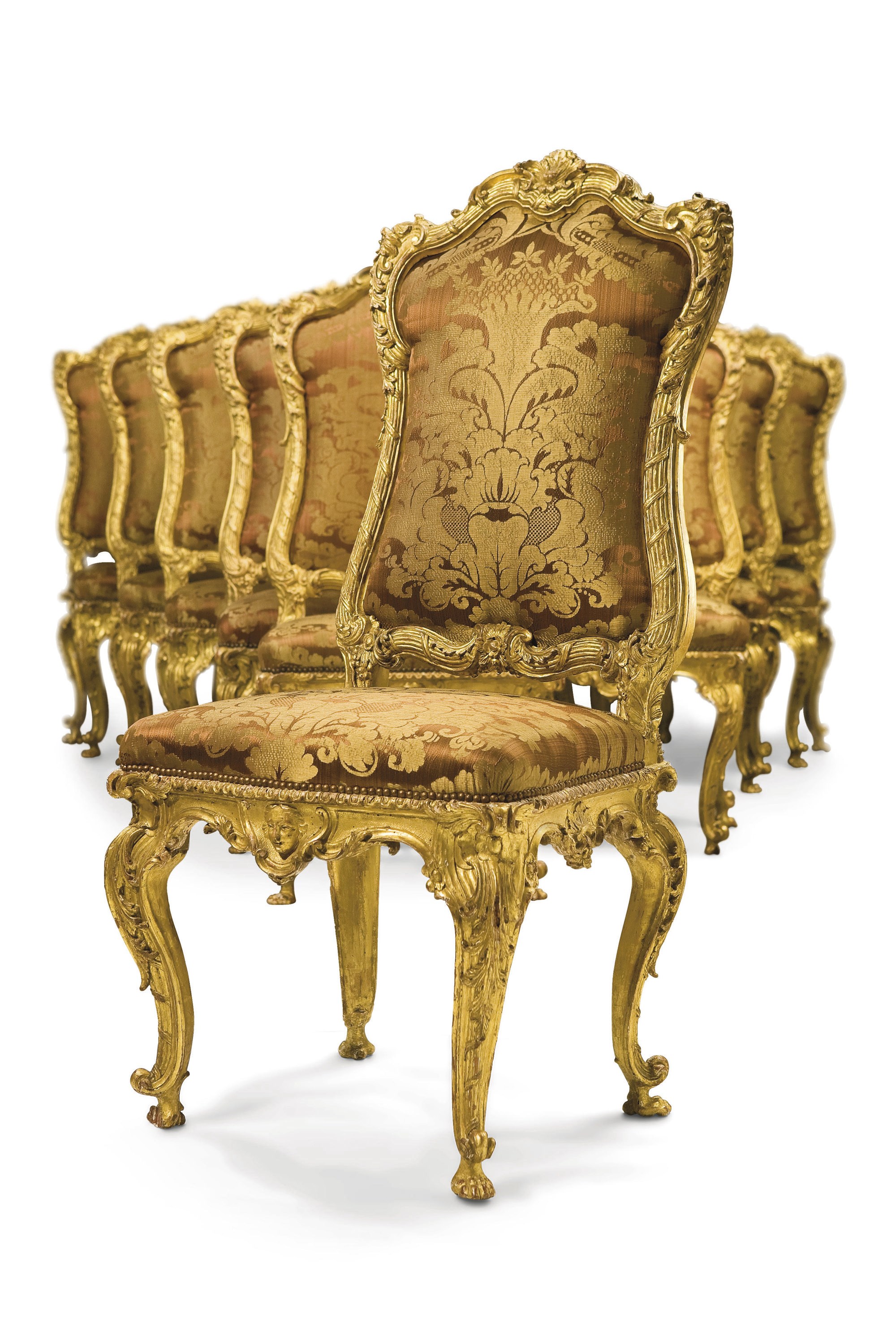 SUITE DE DIX-HUIT CHAISES D'EPOQUE ROCOCO