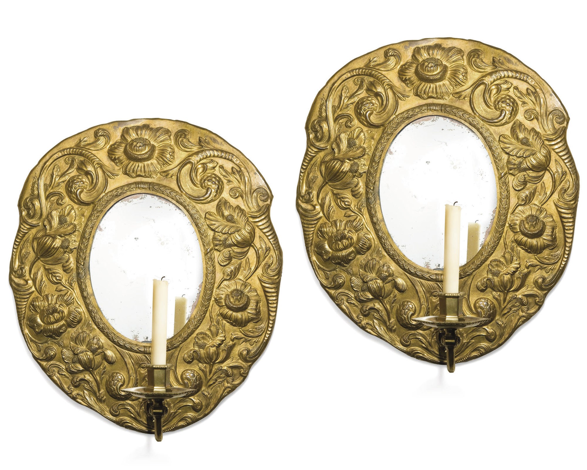 PAIRE DE MIROIRS DU XVIIEME SIECLE