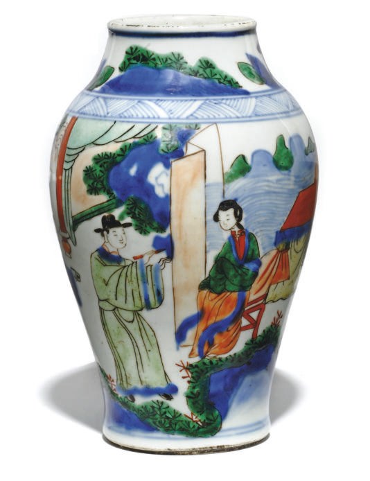 A CHINESE WUCAI JAR