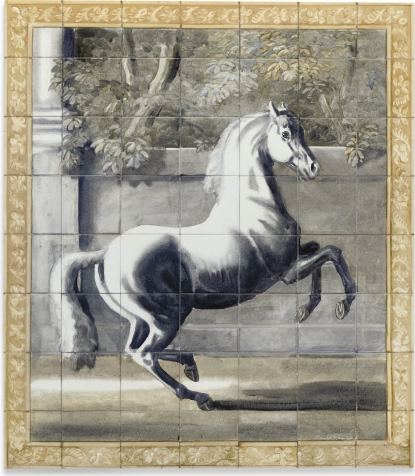 A FRENCH TILE PANEL