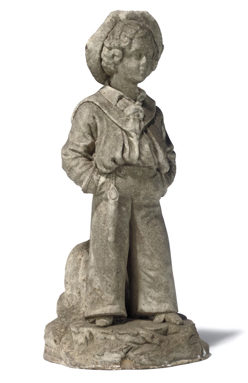 A VICTORIAN MARBLE FIGURE OF ALBERT EDWARD PRINCE OF WALES